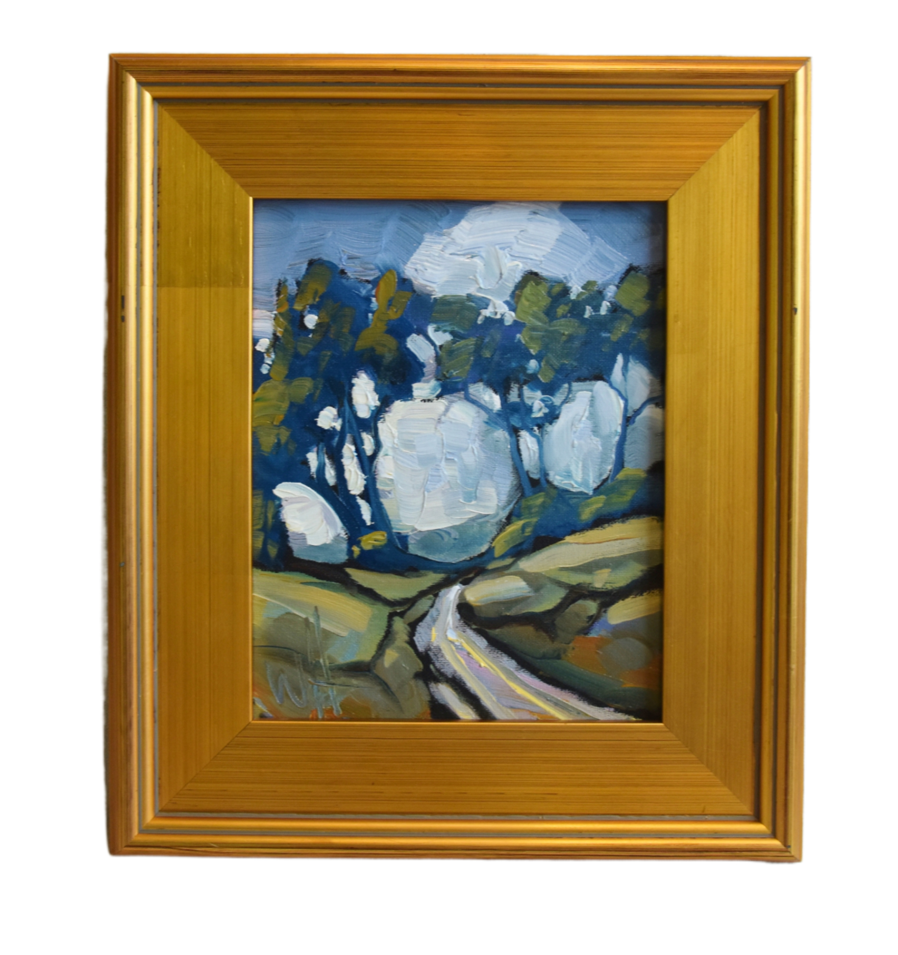 William Hawkins Wooded Landscape Painting~P77683047