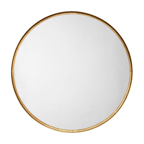 Refined Iron Round Wall Mirror Refined Iron Round Wall Mirror