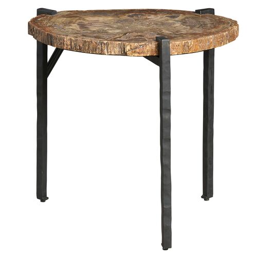 Summit Grove Large Bunching Table, Petrified Wood Stone/Cast Iron Summit Grove Large Bunching Table, Petrified Wood Stone/Cast Iron