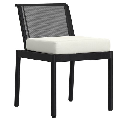 Beaumont Outdoor Aluminum Sling Dining Side Chair, Sunbrella Beaumont Outdoor Aluminum Sling Dining Side Chair, Sunbrella