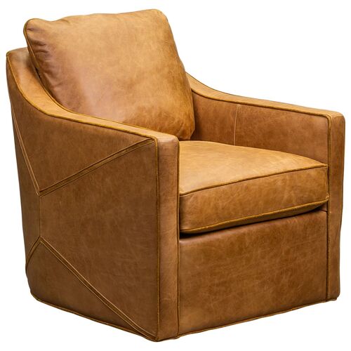 Thornton Leather Swivel Chair