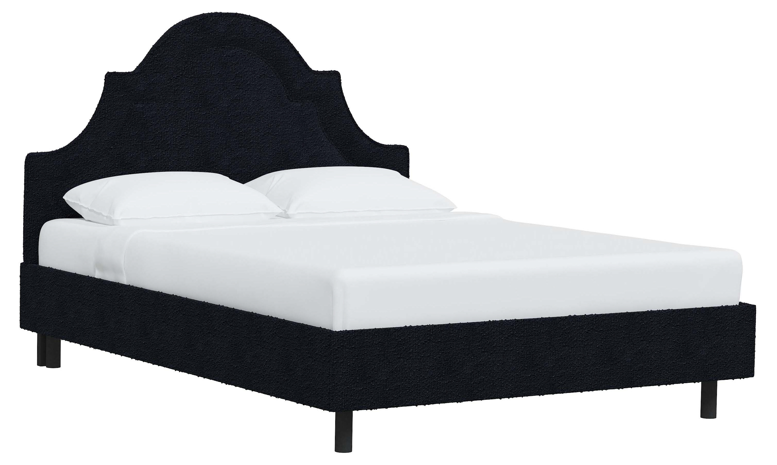 Kennedy Bouclé Arched Platform Bed One Kings Lane
