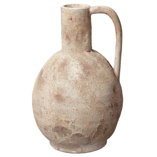 Branch Ceramic Decorative Vase, Hazelnut