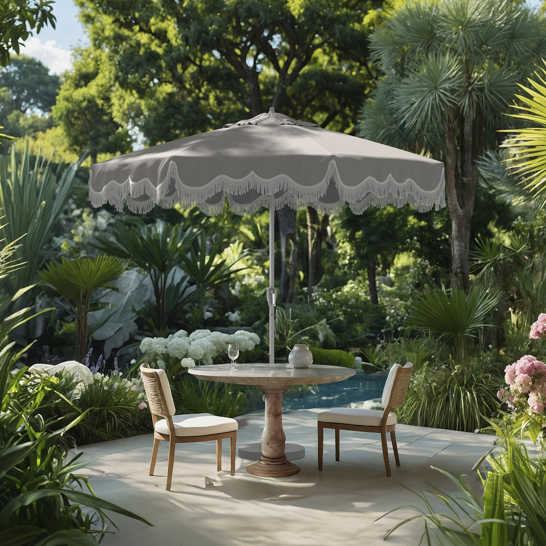 blaine's farm and fleet patio umbrella Jardin Black stabilized polymer for long Blain's Farm & Fleet Stores