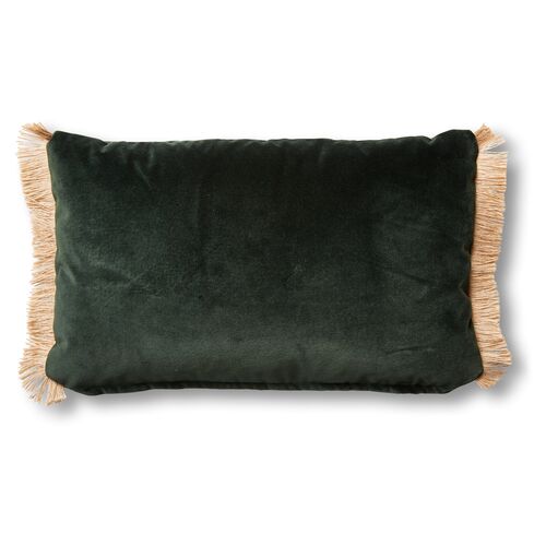 Celeste 12x20 Velvet Lumbar Pillow, Forest~P77386849