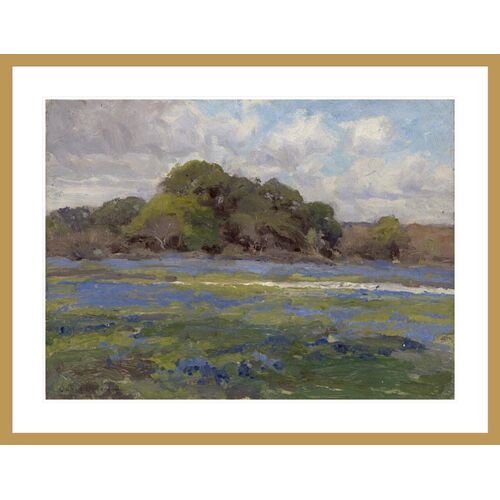 A Road through the Bluebonnets by Julian Onderdonk Print A Road through the Bluebonnets by Julian Onderdonk Print
