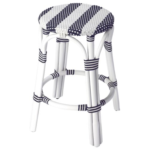 Kye 24" Rattan Round Counter Stool