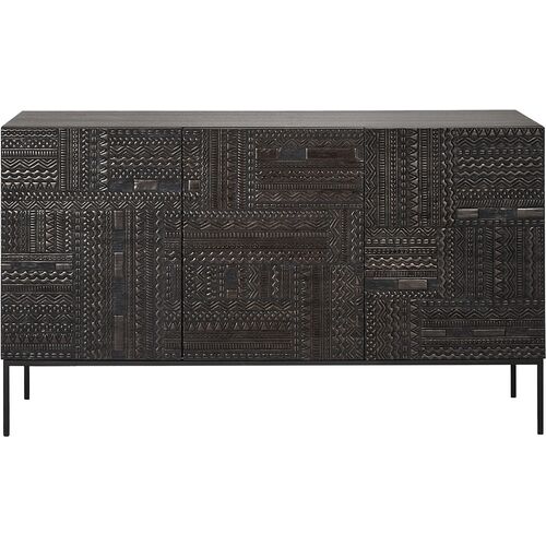 Tabwa Sideboard, Black 3 Doors