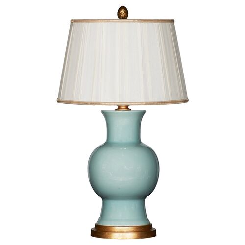 Emmy Couture Table Lamp, Celedon~P77266795~P77266795