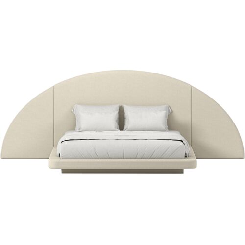 Hendrix Half Moon Bed, Linen Hendrix Half Moon Bed, Linen