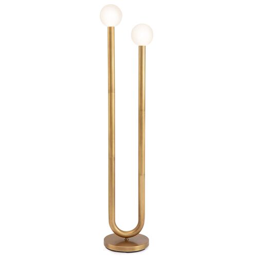 Happy Floor Lamp, Natural Brass~P77614775