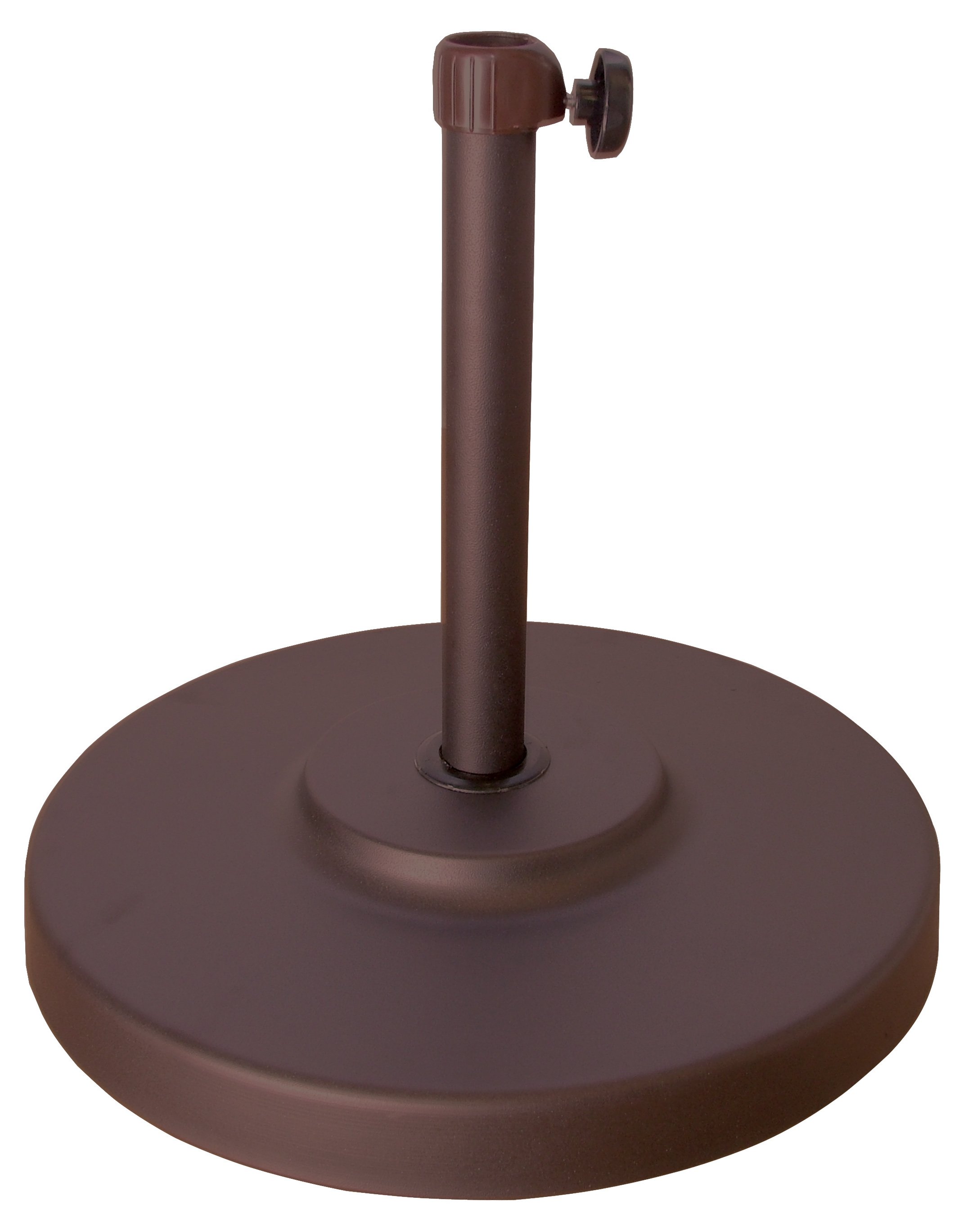bronze patio umbrella stand 70 LB STEEL BASE, outdoor dining tables California Umbrella 9' Round Crank