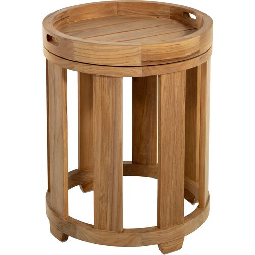 Highland Teak Tray Side Table, Natural~P77566870