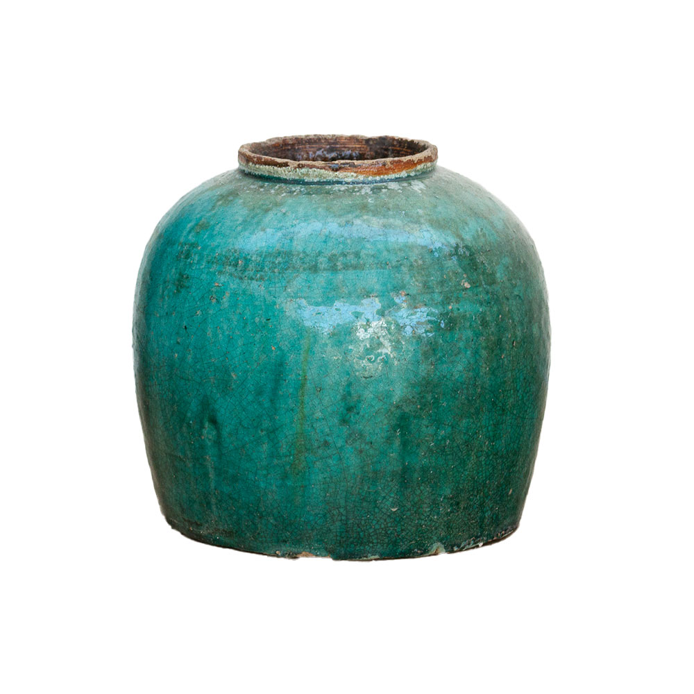 Green Lagoon Glazed Vase Green Lagoon Glazed Vase~P77741161