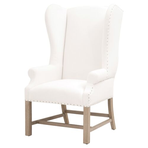 Milly Wingback Armchair, Pearl Performance~P77656707