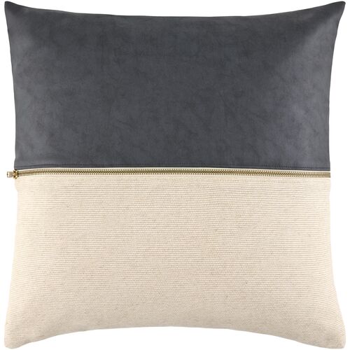Waylon Polyester Zipper Accent Pillow Waylon Polyester Zipper Accent Pillow