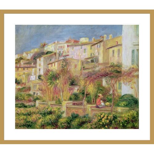 Terrace in Cagnes by Pierre-Auguste Renoir Framed Print Terrace in Cagnes by Pierre-Auguste Renoir Framed Print