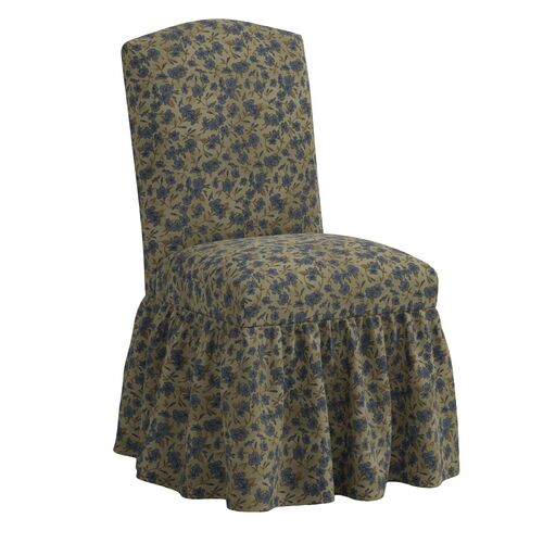 Thelma Ruffle Skirted Dining Side Chair, Dogwood Floral Thelma Ruffle Skirted Dining Side Chair, Dogwood Floral