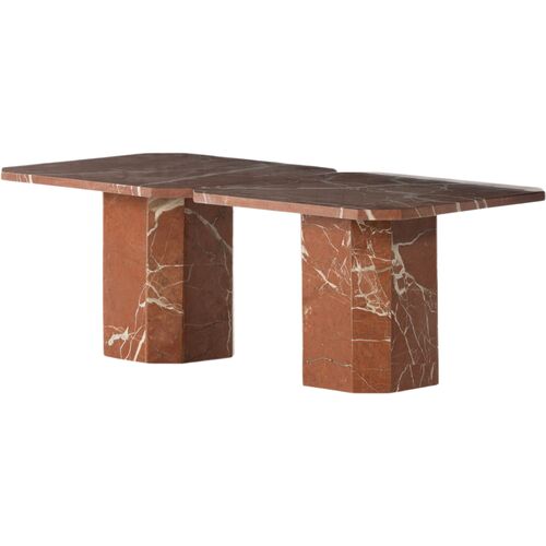 Vienna 2-pc Coffee Table Set, Rusty Marble