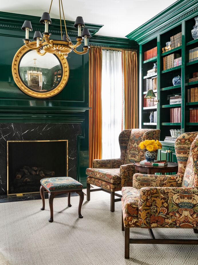 Chandos Epley Dodson designed this room for clients who wanted to go green in a big way. See more of the home here. Photo courtesy of Chandos Interiors.
