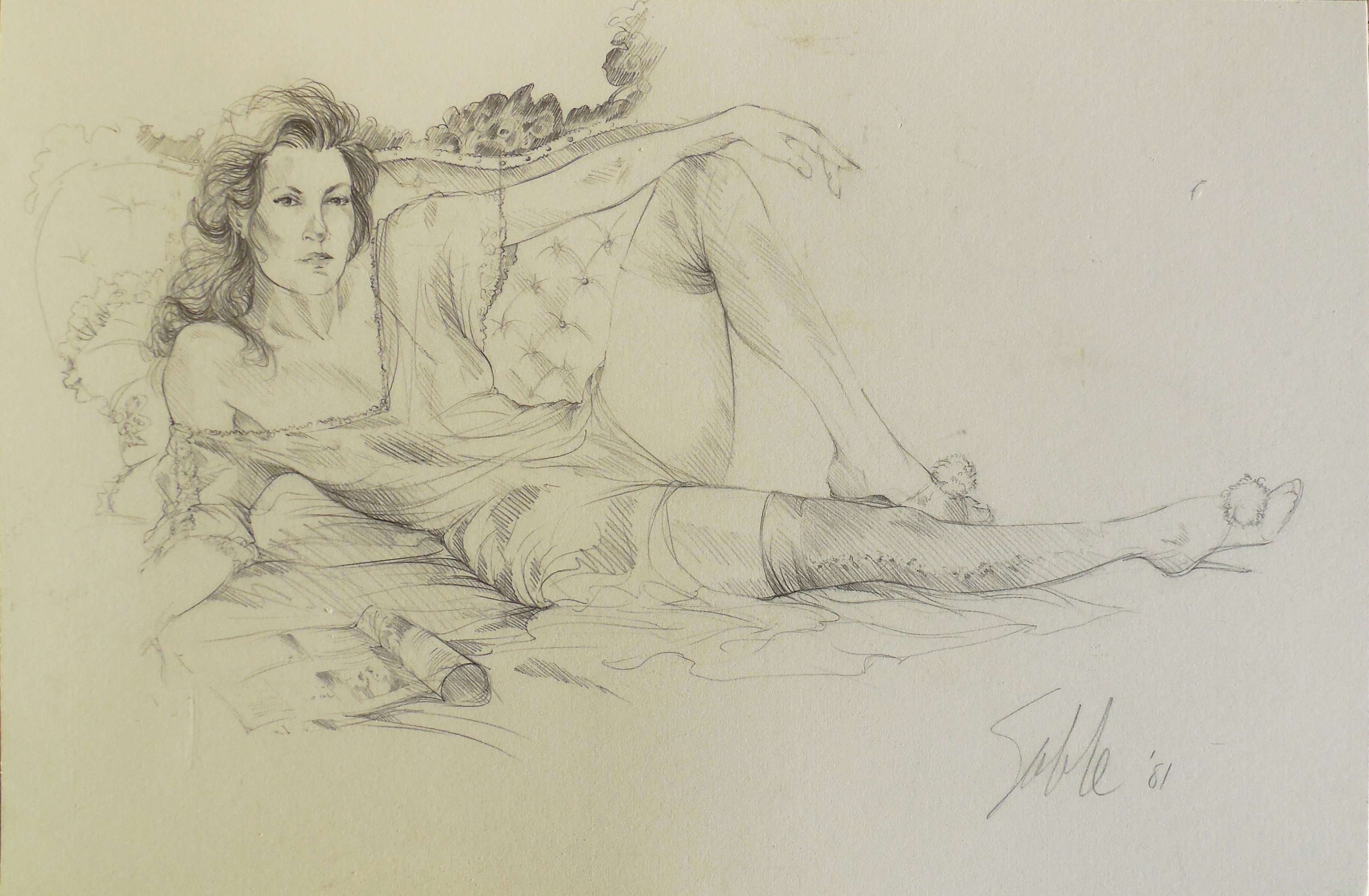 Pencil Study of a Young Woman, 1981~P76402067