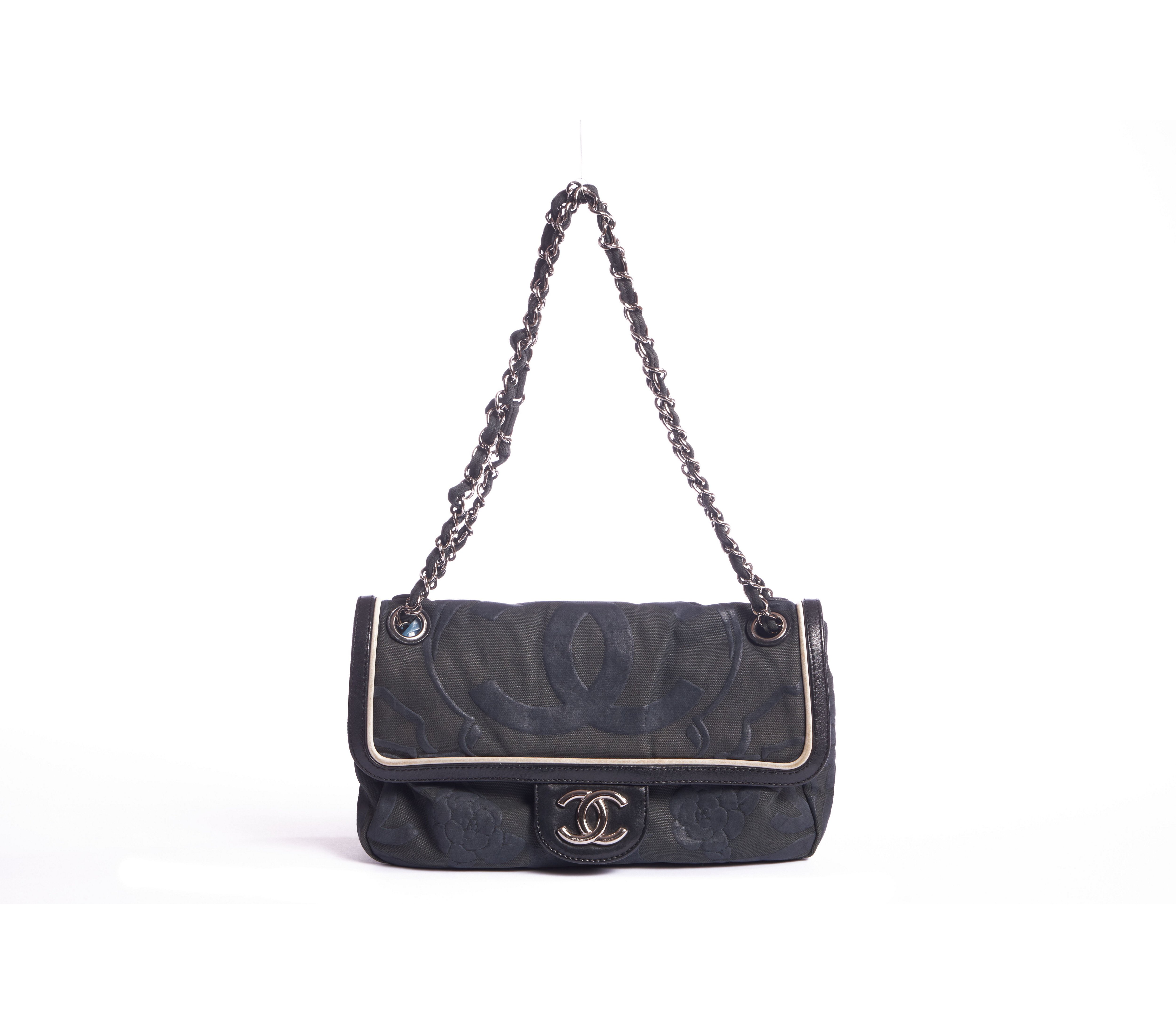 Chanel Olive Green & Silicon Logo Flap~P77606554