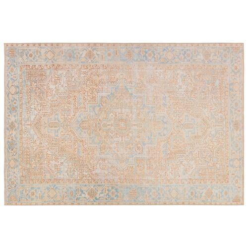 Vibe by  Mabel Medallion Beige/Blue Area Rug (5'X8')