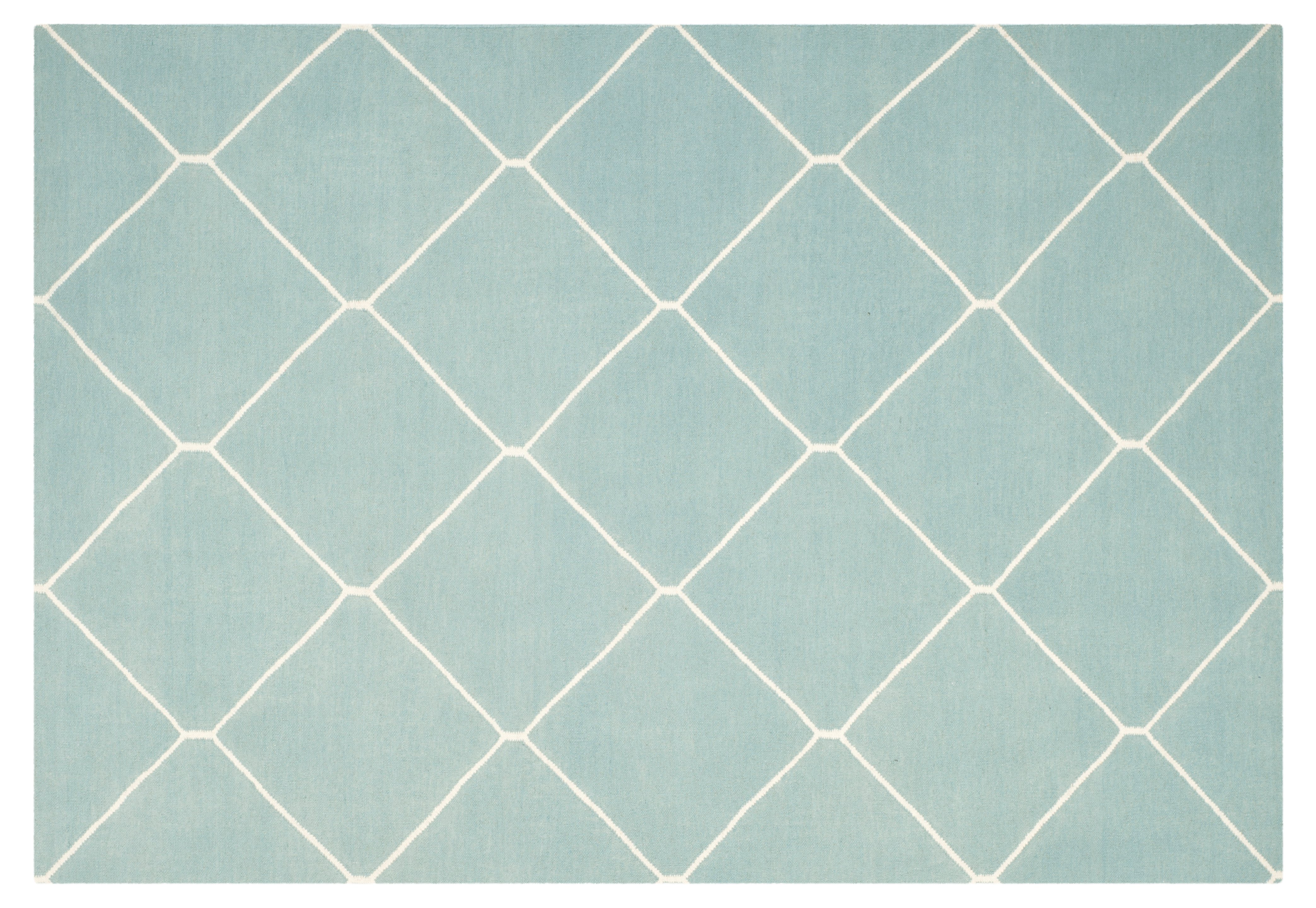 5'x8' Papillon Dhurrie, Light Blue One Kings Lane