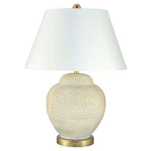 Katrina Table Lamp, Ivory/Gold~P76120335