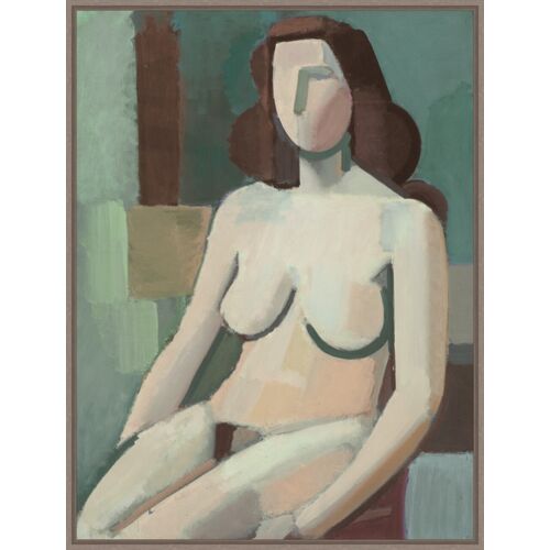 Sitting Model Painting by Olive Perry