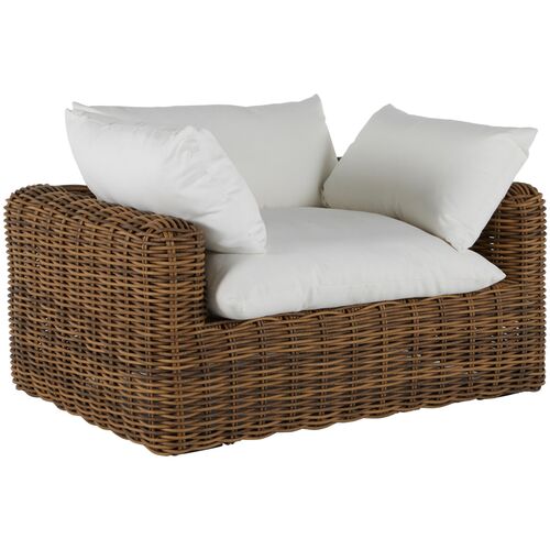 Montecito Outdoor Woven Wicker Lounge Chair