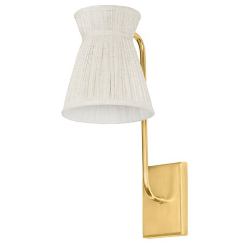 Hollywood Wall Sconce, Aged Brass