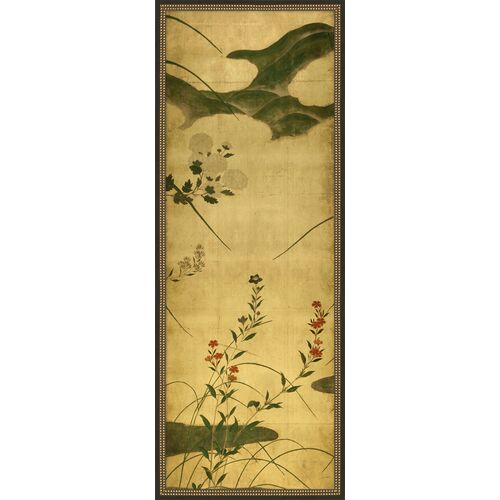 The Met, Gilded Garden Chinoiserie 4, 22" x 58"