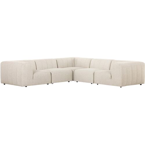 Omar Outdoor 5-Piece Sectional