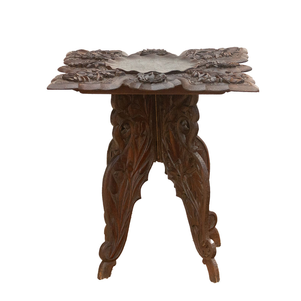 Anglo Indian Finely Carved Side Table~P77727382