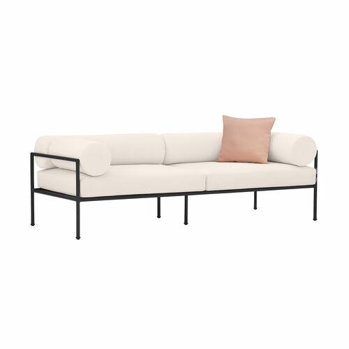 Quinn Outdoor Sofa, Cream