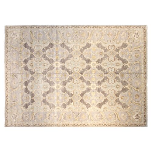 12'x15' Sari Lincoln Hand-Knotted Rug, Gray~P77456282