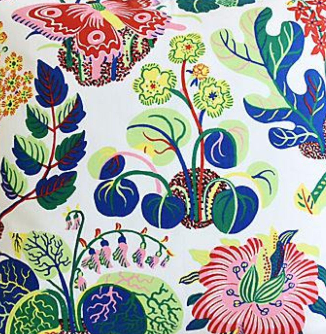 Schumacher Colorful Exotic Floral Pillow~P77677621
