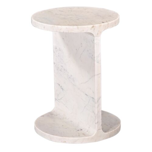 Autumn Marble Accent Table