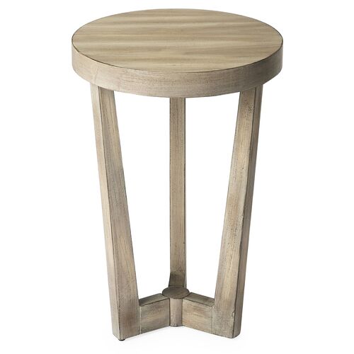 Danielle Round Accent Table, Driftwood~P77096839