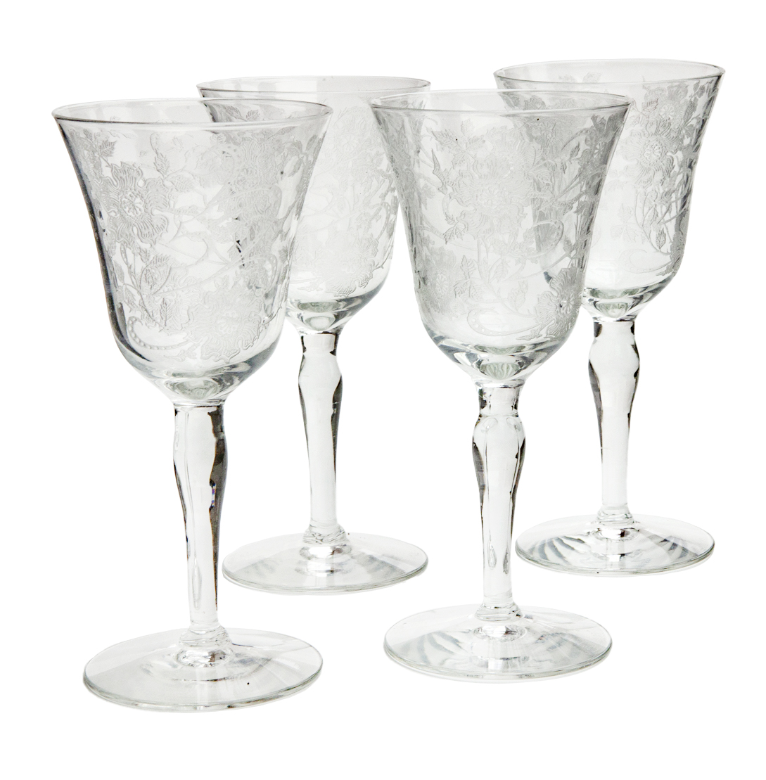 Art Deco Etched Cordials; set of 8~P77720967