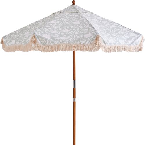 Flora Patio Umbrella, Sage/White~P77628591