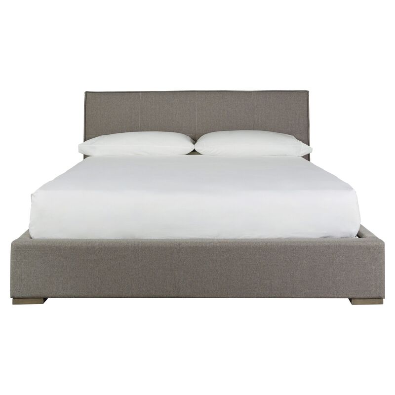 Connery Platform Bed, Sky Silver Crypton