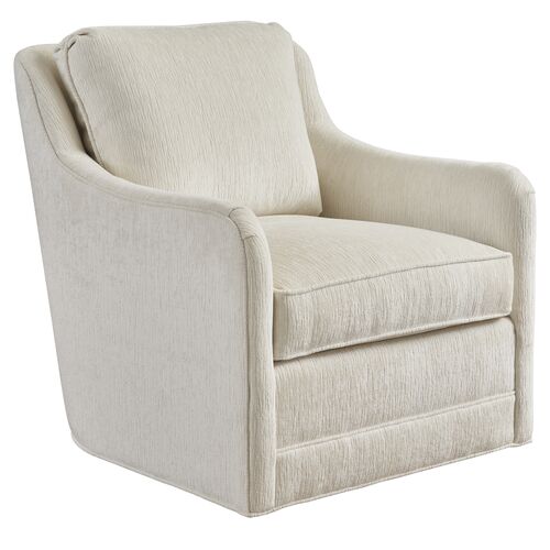 Glenhaven Swivel Chair, Textured White/Ivory Glenhaven Swivel Chair, Textured White/Ivory