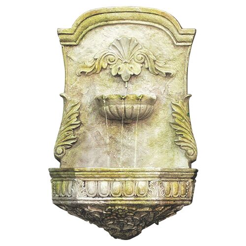 29" Scroll Fountain, White Moss~P76625551