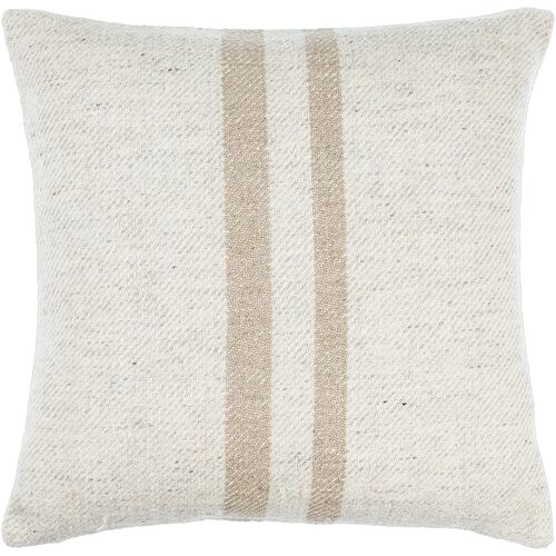 Brett Wool Asymmetrical Stripes Accent Pillow