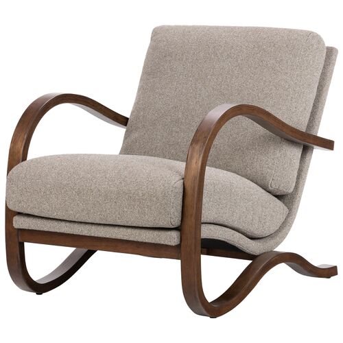 Theodore Tweed Accent Chair, Feather Grey