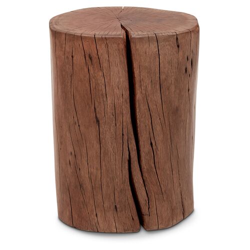 Solid Wood Wood Stump, Warm Tan~P77588024