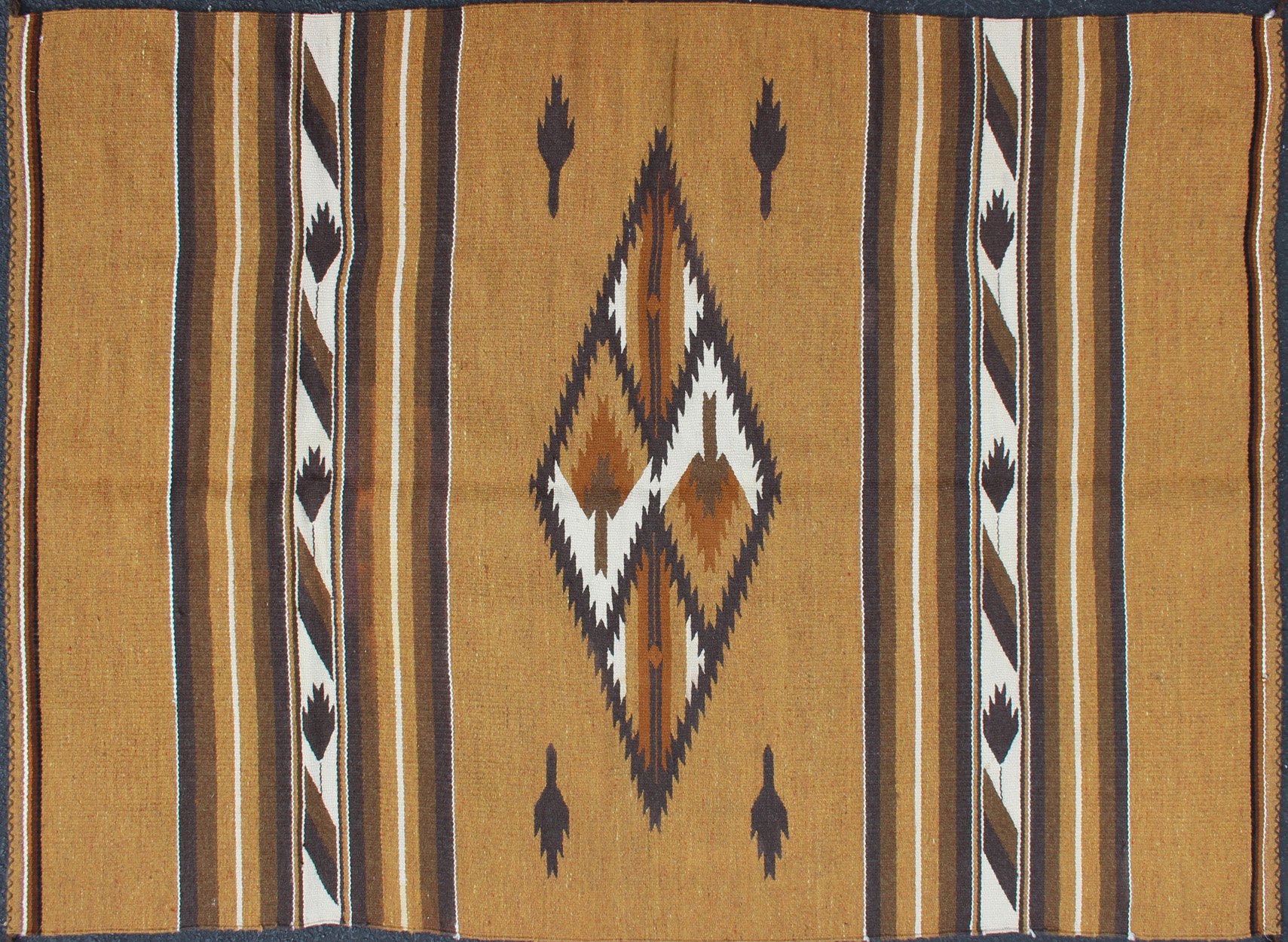 Vintage Gold Navajo Rug 5'2 x 7'6~P77584921