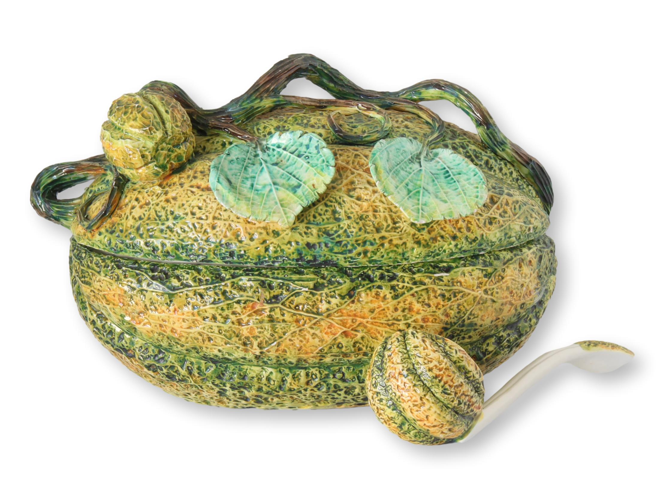 Italian Meiselman Gourd Tureen w/ Ladle~P77689127